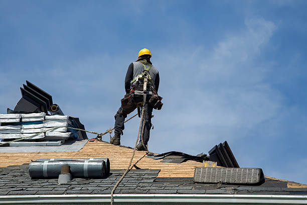 Professional Metal Roofing technician working in Hooksett, NH